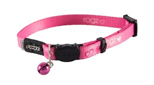 Ошейник для кошек Rogz Kiddycat розовый Hearts 8mm/16,5-23cm цена и информация | Поводки и ошейники для кошек | kaup24.ee