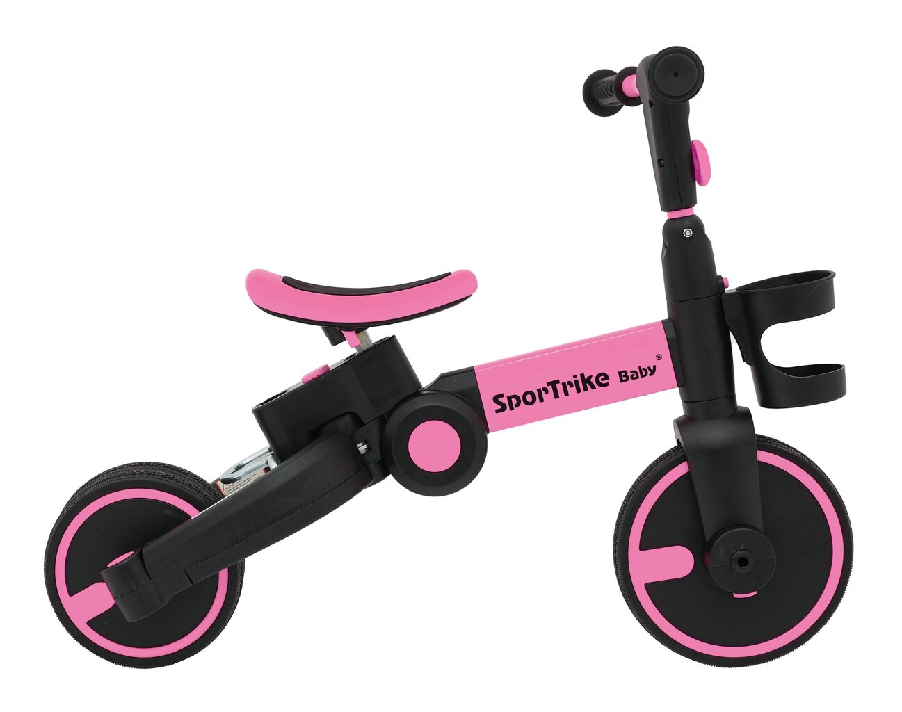 Happy Bike 3in1 Sportrike roosa hind ja info | Kolmerattalised jalgrattad | kaup24.ee