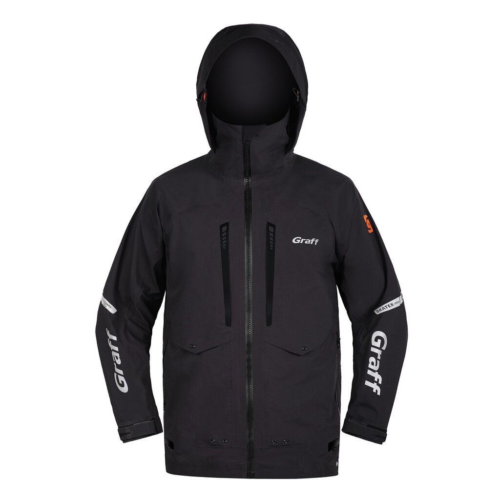 Jope meestele Graff Rain Proof 631-B-2, 2XL, must hind ja info | Kalastusriided, kalamehe saapad | kaup24.ee