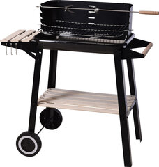 Grill BBQ koos riiuliga, 54x34x86,5 cm hind ja info | Grillid | kaup24.ee