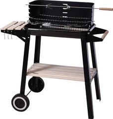 Grill BBQ koos riiuliga, 54x34x86,5 cm цена и информация | Грили | kaup24.ee