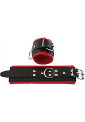 Mister B Wrist restraints with padding Must/punane hind ja info | BDSM ja fetish | kaup24.ee