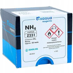 "Exaqua Ammonia NH4 Merevesi Z231 - Reagendid PRO3/PRO6" - Reagendid PRO3/PRO6 hind ja info | Akvaariumid ja seadmed | kaup24.ee