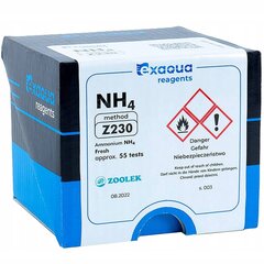 "Exaqua ammoniaak NH4 vesi Z230 - PRO3/PRO6 reagendid". hind ja info | Akvaariumid ja seadmed | kaup24.ee