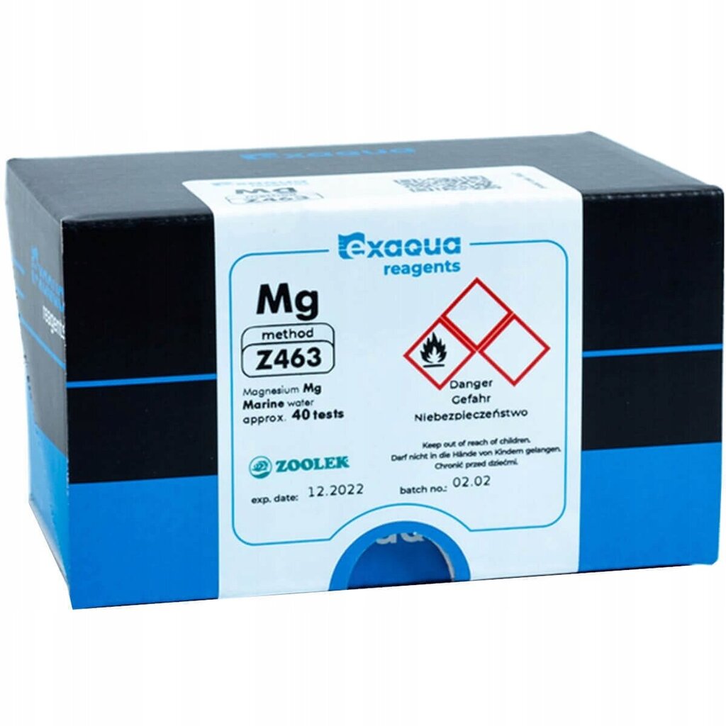 "Exaqua Magnesium Mg merevesi Z463 - Reagendid PRO3/PRO6". hind ja info | Akvaariumid ja seadmed | kaup24.ee