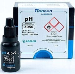 "Exaqua" pH 4,5-9,0 Z050 - PRO3/PRO6 reagendid hind ja info | Akvaariumid ja seadmed | kaup24.ee