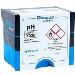 Exaqua pH 4,5-6,0 Z030 - Reaktiivid PRO3/PRO6 jaoks hind ja info | Akvaariumid ja seadmed | kaup24.ee