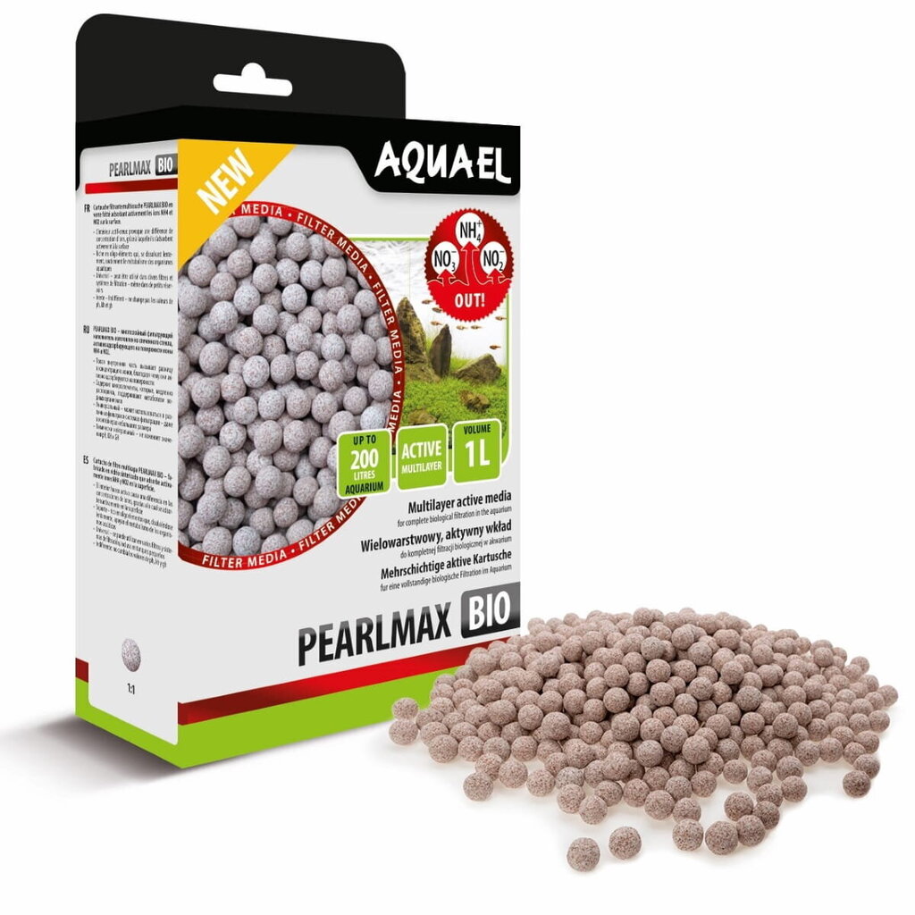 Aquael Pearlmax BIO 1L - bioloogiline kassett цена и информация | Akvaariumid ja seadmed | kaup24.ee