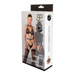 Seksikas bodi Guilty Pleasure Fetish Wear Datex, L, must hind ja info | Naiste sekspesu | kaup24.ee