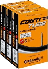 Continental Race 28 Bicycle Hose SV 42 mm, 3-pakkide pakk hind ja info | Jalgratta sisekummid ja rehvid | kaup24.ee