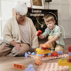 ORTOTO Комплект Кубиков "World of Sensory Soft Bricks STARTER Set" (16 шт.) цена и информация | Коврики для йоги, фитнеса | kaup24.ee