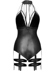 Noir Handmade black matte look bodysuit with chains and suspenders hind ja info | Naiste sekspesu | kaup24.ee