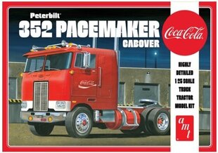 Plastikmudel - Peterbilt 352 Pacemaker Cabover Coca-Cola veoauto 1:25 - AMT hind ja info | Liimitavad mudelid | kaup24.ee