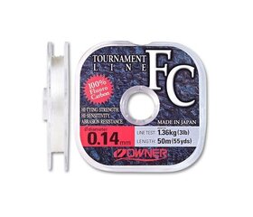 Tamiil Flourocarbon Tournament Line 50m 0,245mm hind ja info | Tamiilid | kaup24.ee