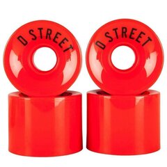 Колесики Dstreet ‎DST-SKW-0001 59 mm Красный цена и информация | Скейтборды | kaup24.ee