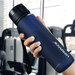 Jooginõud UZSPACE TRITAN ilma BPA, 1000 ml, 3038-DARK-BLUE hind ja info | Joogipudelid | kaup24.ee