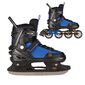 2in1 (rull)uisud Nils Extreme NH18188 In-line Skates/Hockey Ice Skates, mitmevärviline цена и информация | Rulluisud ja tarvikud | kaup24.ee