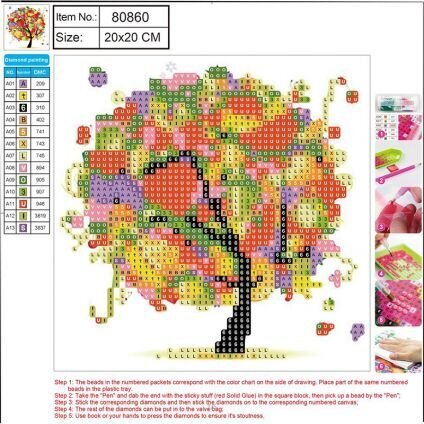 Teemant mosaiik 5D "Tree" 20x20cm hind ja info | Teemantmaalid, teemanttikandid | kaup24.ee