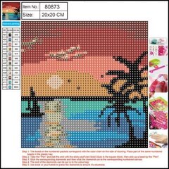 Teemant mosaiik 5D "Sunset" 20x20cm hind ja info | Teemantmaalid, teemanttikandid | kaup24.ee