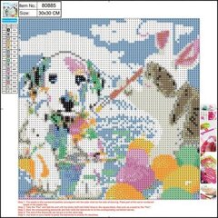 Алмазная мозаика 5D "Funny animals" 30x30cm цена и информация | Алмазная мозаика | kaup24.ee