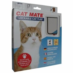 Kassi ukseluuk Pet Mate 19,2 x 20 cm Valge hind ja info | Pesad, padjad | kaup24.ee