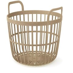 Käepidemetega korv ZOE BASKET ECO WOOD naturo 36,4 cm hind ja info | Hoiukastid ja -korvid | kaup24.ee