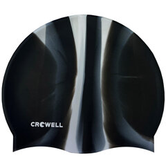 Ujumismüts Crowell Multi Flame must hall цена и информация | Шапочки для плавания | kaup24.ee