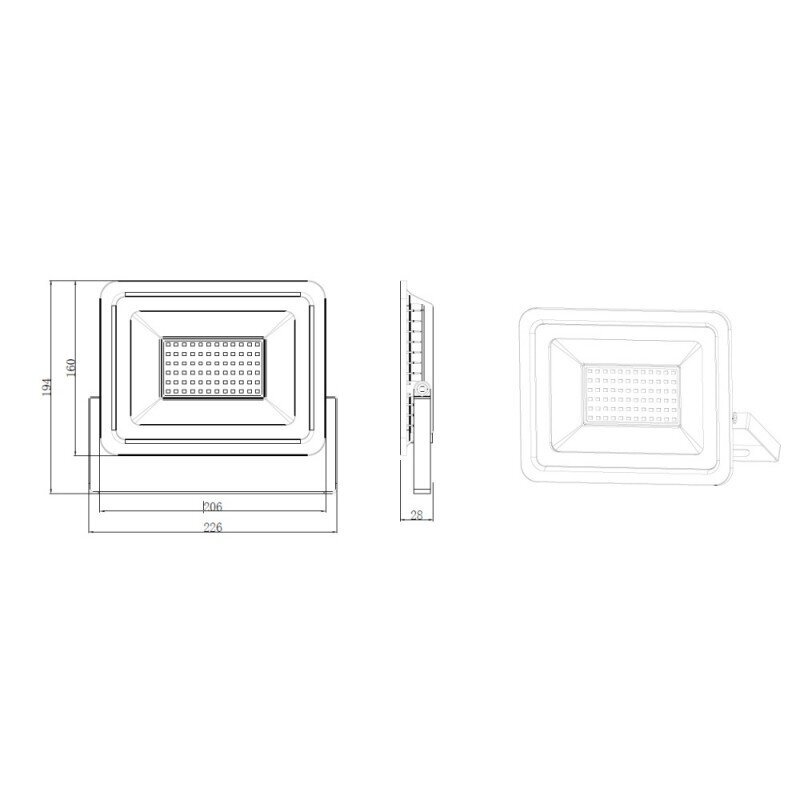 Darba gaismas LED 2x50W 6000K ar statīvu Forever Light цена и информация | Valgustid ja lambid | kaup24.ee