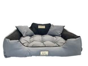 KingDog Grey Waterproof Dog Couch Bed 75x65 см цена и информация | Лежаки, домики | kaup24.ee