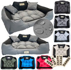 KingDog Grey Waterproof Dog Couch Bed 75x65 см цена и информация | Лежаки, домики | kaup24.ee