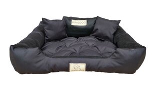 KingDog Black Waterproof Dog Couch Bed 75x65 см цена и информация | Лежаки, домики | kaup24.ee