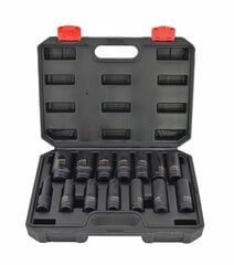 Löökpadrunite komplekt AW Tools 1/2" 10-32 mm, 14-osaline цена и информация | Клетки и аксессуары для грызунов | kaup24.ee