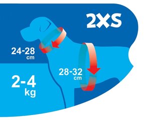 Жгут воздушного комфорта 2XS черный цена и информация | Ошейники, подтяжки для собак | kaup24.ee