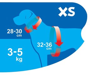 Harness air comfort XS розовый неон цена и информация | Ошейники, подтяжки для собак | kaup24.ee