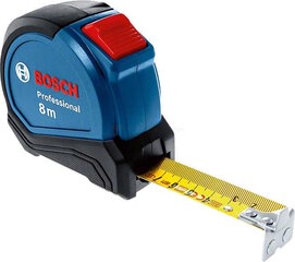 Mõõdulint Bosch Professional 8 m x 27 mm hind ja info | Puurid ja tarvikud väikeloomadele | kaup24.ee