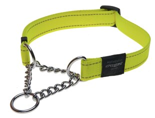 Полу-Строгий ошейник Rogz Utility L 20mm Fanbelt Obedience, жёлтый отражатель цена и информация | Ошейники, подтяжки для собак | kaup24.ee