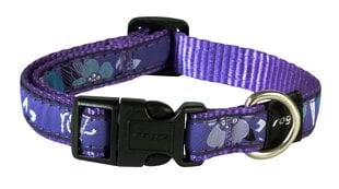 Kaelarihm Rogz Fancy Dress M 16mm Scooter, Purple Forest muster hind ja info | Kaelarihmad ja traksid koertele | kaup24.ee