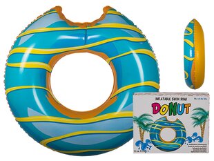 OOTB Donut ujuvrõngas Ø120cm türkiissinine/kollane цена и информация | Надувные и пляжные товары | kaup24.ee