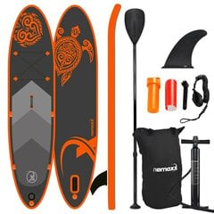 Nemaxx PB300 SUP Board, 300x76x15cm, ORANGE - koos lisatarvikutega. цена и информация | SUP доски, водные лыжи, водные аттракционы | kaup24.ee