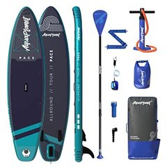 AQUAPLANET Täispuhutav stand-up paddleboard komplekt - Pace I 320 cm цена и информация | SUP доски, водные лыжи, водные аттракционы | kaup24.ee