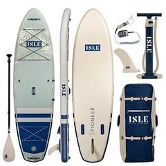 ISLE Pioneer Täispuhutav SUP laud - California Design - 320x86x15 cm цена и информация | SUP доски, водные лыжи, водные аттракционы | kaup24.ee