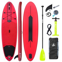 AKD Germany 11.5' Stand Up Paddling Board - Rot, 84cm, 200kg kandevõime, sisaldab kvaliteetseid tarvikuid. цена и информация | SUP доски, водные лыжи, водные аттракционы | kaup24.ee