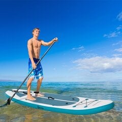 Outsunny Täispuhutav surfilaud 320cm SUP Board komplekt valge+sinine цена и информация | SUP доски, водные лыжи, водные аттракционы | kaup24.ee