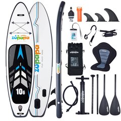 Zupapa 10'6 Stand Up Paddling Board koos Kajaki istmega | Täispuhutav SUP Board komplekt | Täielikud tarvikud | 3-aastane garantii цена и информация | SUP доски, водные лыжи, водные аттракционы | kaup24.ee