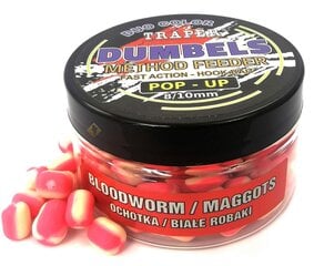 Groundbait TRAPER Dumbels duo color Pop-Up 8-10mm 30g joker/bloodworm цена и информация | Воблеры, приманки, блесны | kaup24.ee