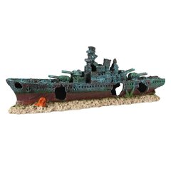 Akvaariumi kaunistus Aqua Della Battleship 2, 47,5x9,5x17 cm hind ja info | Akvaariumi taimed ja dekoratsioonid | kaup24.ee