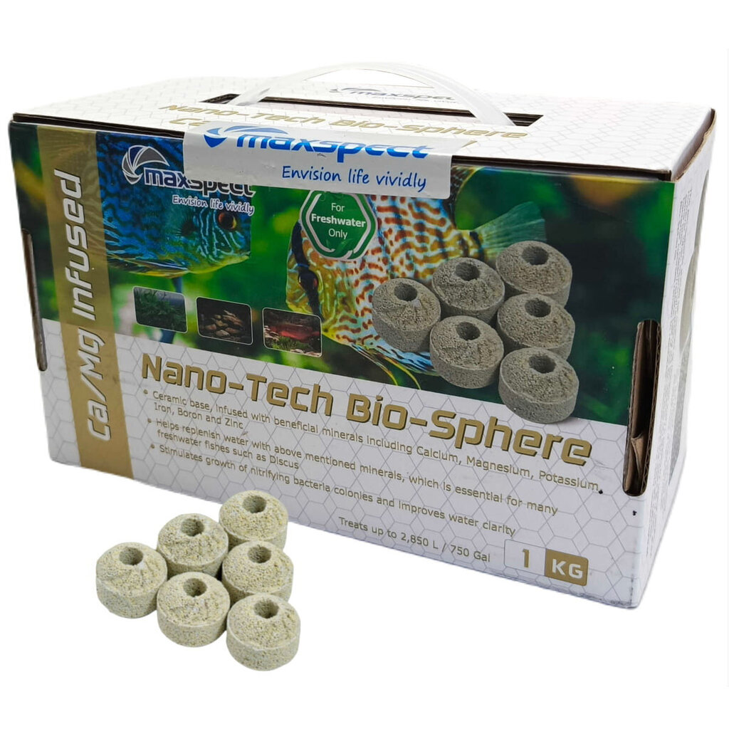 Maxspect Freshwater Nano-Tech Bio-Sphere Ca/Mg 1kg bioloogiline sisend hind ja info | Akvaariumid ja seadmed | kaup24.ee