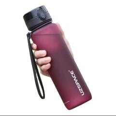 Jooginõud UZSPACE TRITAN ilma BPA, 1000 ml, 3038-BLACK hind ja info | Joogipudelid | kaup24.ee