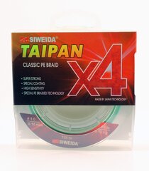 Шнур рыболовный SWD Taipan Classic PE X4 0.16мм 135м 9.10кг светло-зеленый цена и информация | Филаменты | kaup24.ee