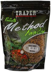 Прикормка TRAPER Method Feeder Pellets Sweet Honey 4мм 500г цена и информация | Прикормки | kaup24.ee